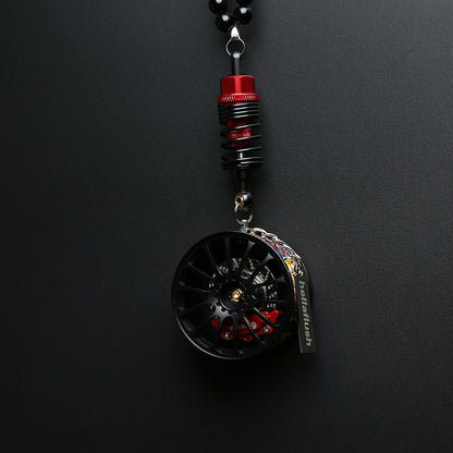 Cartoon Alloy Wheel Car Pendant