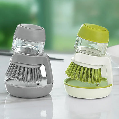 Pot brush decontamination and descaling cleaning brush kitchen
