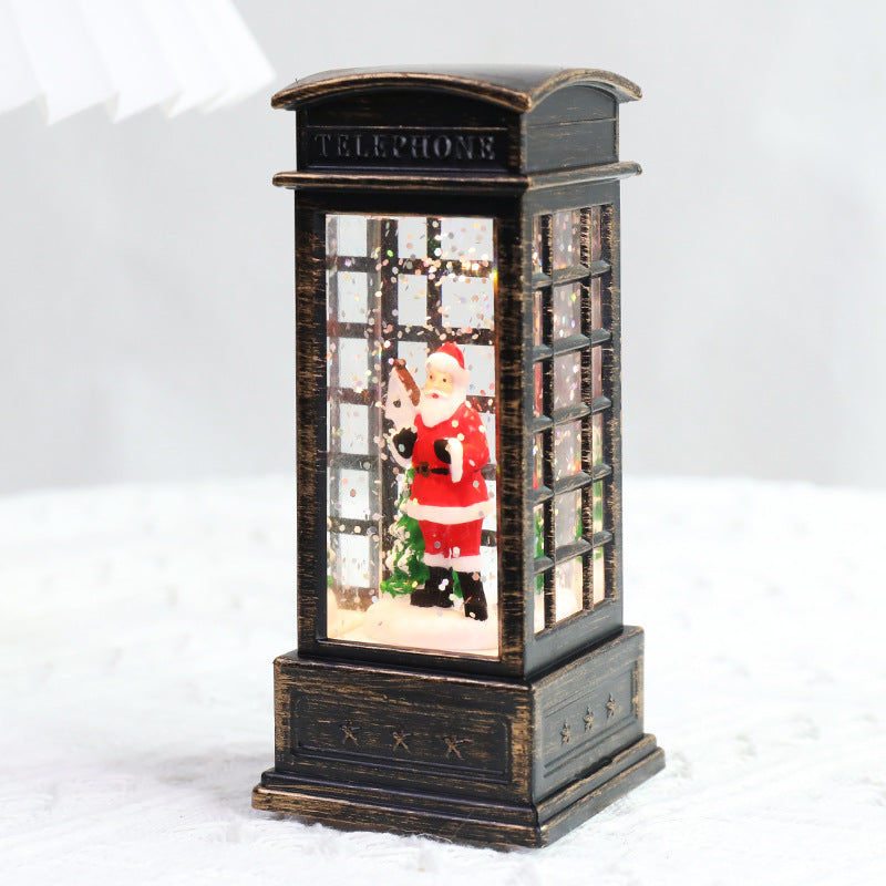 Christmas Lanterns: Crystal Santa Claus Lanterns