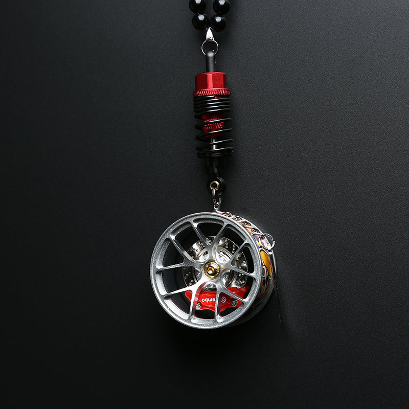 Cartoon Alloy Wheel Car Pendant