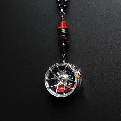 Cartoon Alloy Wheel Car Pendant