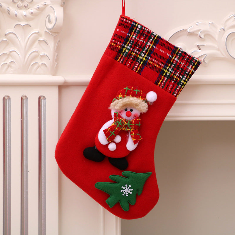 Christmas decorations Santa Claus small socks