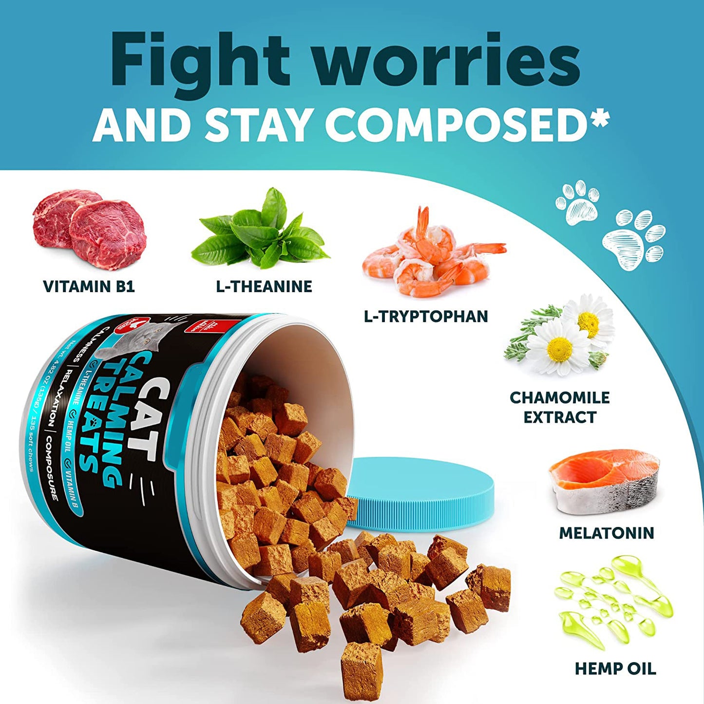 Calming Chews for cats Pet food