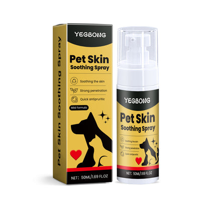 50ml Pet Skin Care Spray – Gentle Formula, Itch Relief & Soothing Comfort for Dogs and Cats