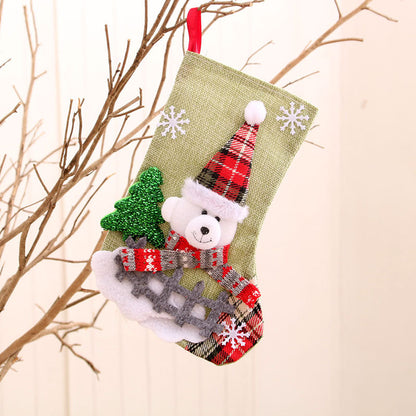 Christmas decorations Santa Claus small socks