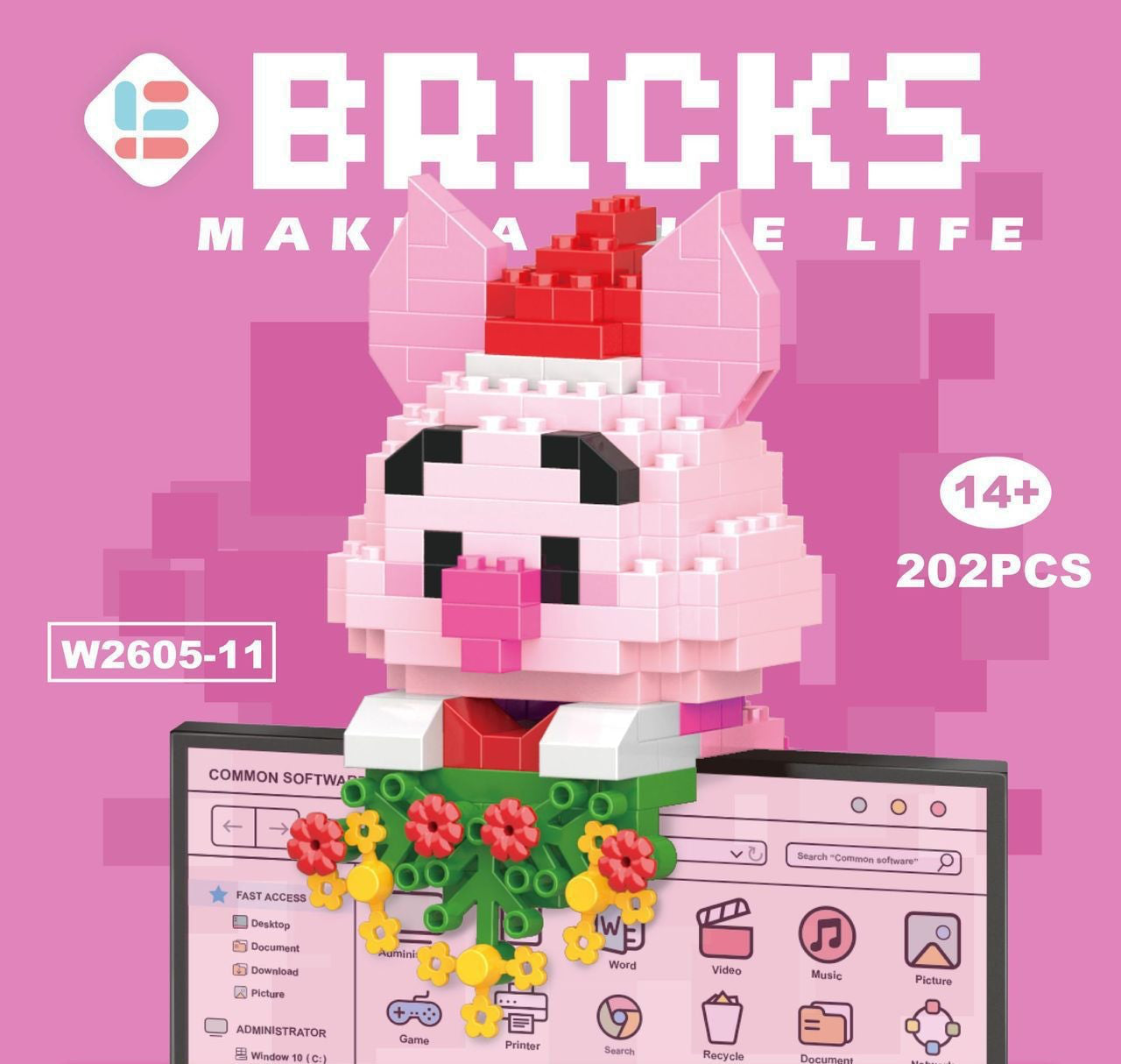 Mini Doll Pendant Building Block Set