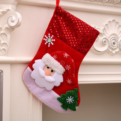 Christmas decorations Santa Claus small socks