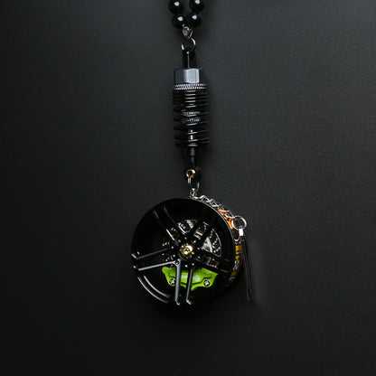 Cartoon Alloy Wheel Car Pendant