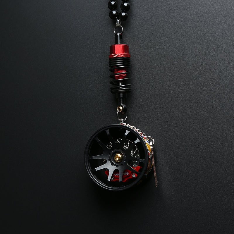 Cartoon Alloy Wheel Car Pendant
