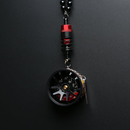 Cartoon Alloy Wheel Car Pendant