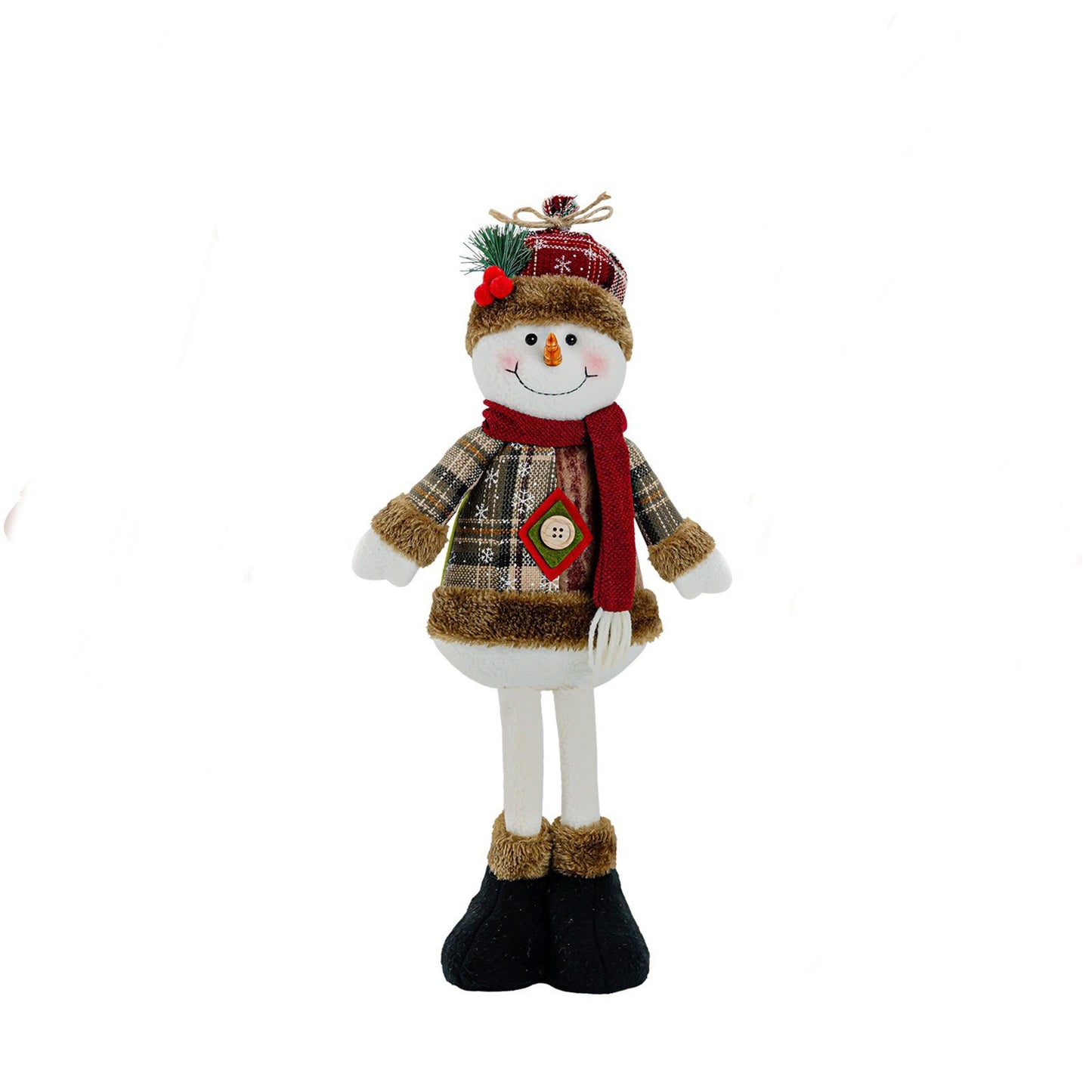 Scalable Santa Claus, Snowman, and Reindeer Plush Dolls