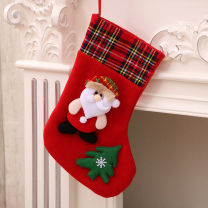 Christmas decorations Santa Claus small socks