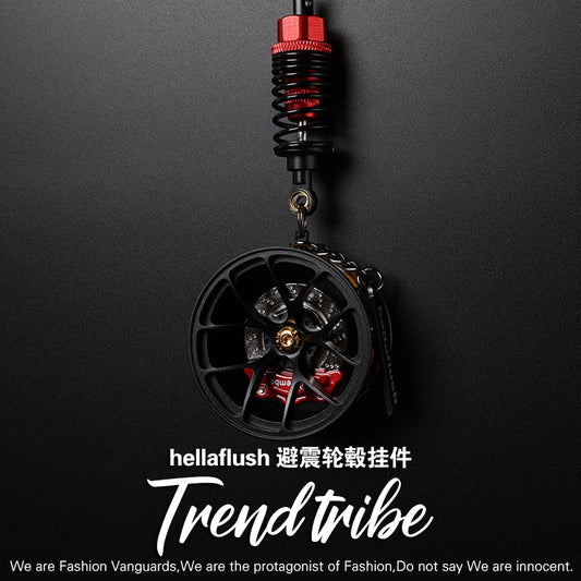 Cartoon Alloy Wheel Car Pendant
