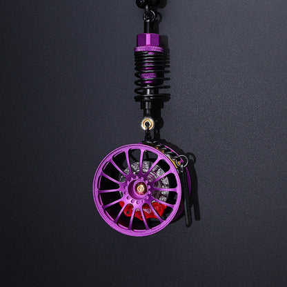 Cartoon Alloy Wheel Car Pendant