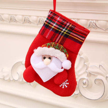 Christmas decorations Santa Claus small socks