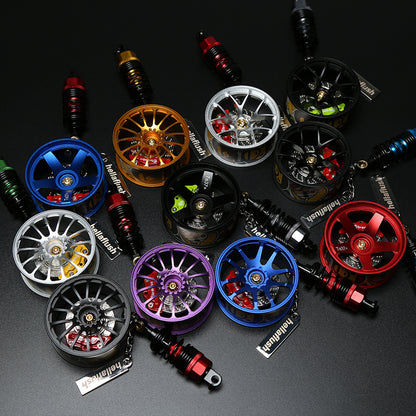 Cartoon Alloy Wheel Car Pendant