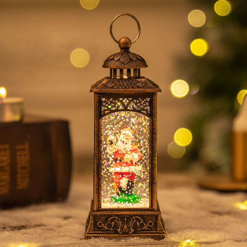 Christmas Lanterns: Crystal Santa Claus Lanterns