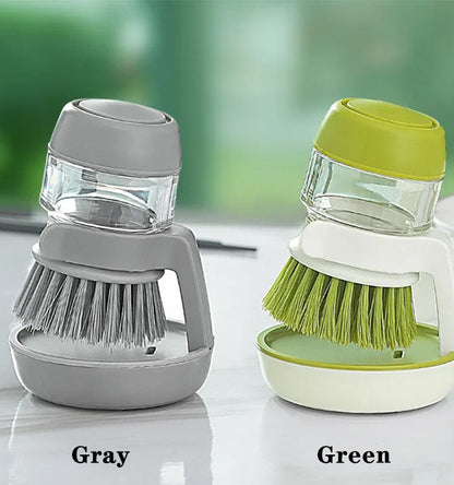 Pot brush decontamination and descaling cleaning brush kitchen