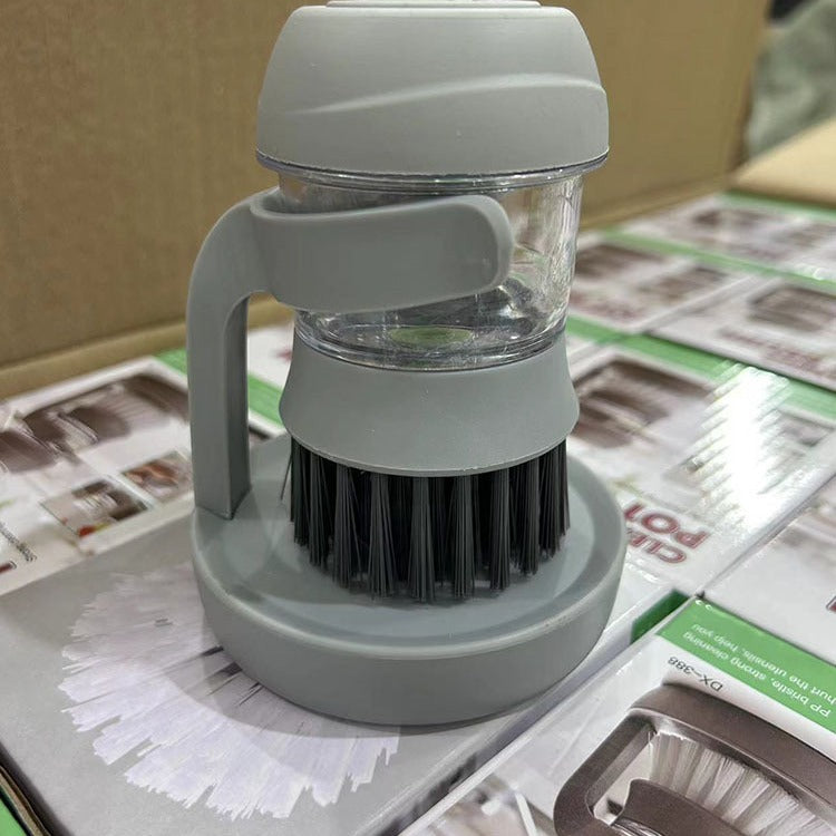 Pot brush decontamination and descaling cleaning brush kitchen