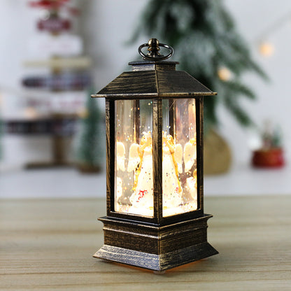 Christmas Lanterns: Crystal Santa Claus Lanterns