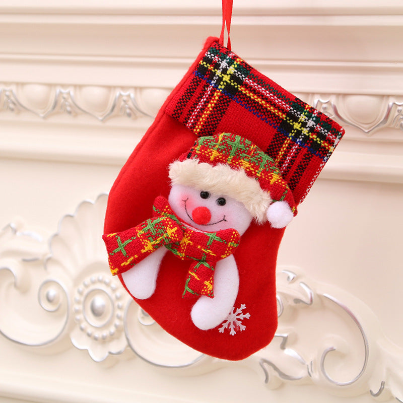 Christmas decorations Santa Claus small socks
