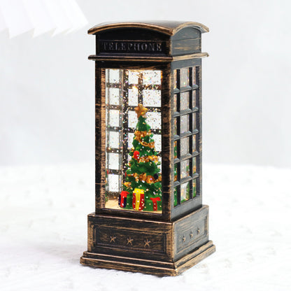 Christmas Lanterns: Crystal Santa Claus Lanterns