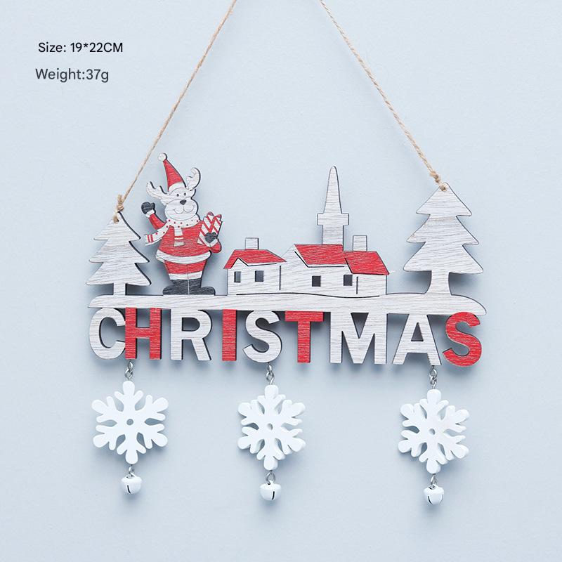 Creative Christmas Wooden Craft Door Hangings