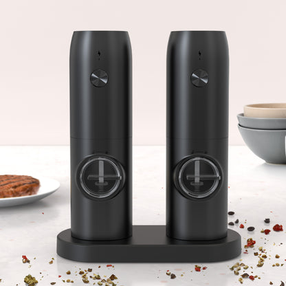 Electric Automatic Pepper & Salt Grinder with LED Light – Adjustable Coarseness