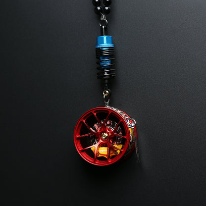 Cartoon Alloy Wheel Car Pendant