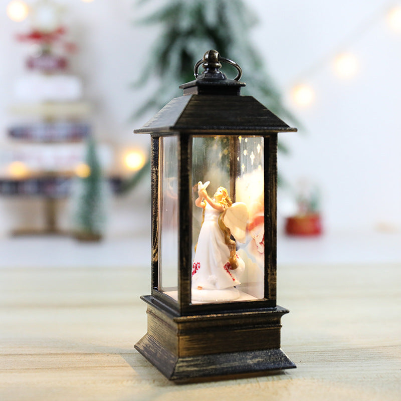 Christmas Lanterns: Crystal Santa Claus Lanterns