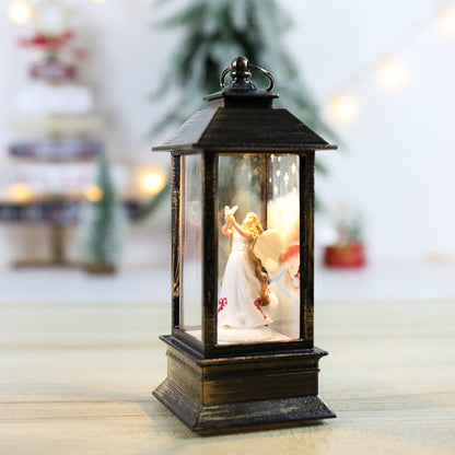 Christmas Lanterns: Crystal Santa Claus Lanterns