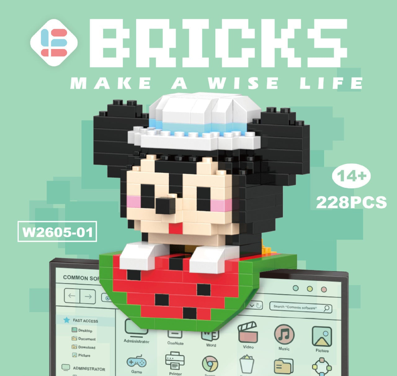 Mini Doll Pendant Building Block Set