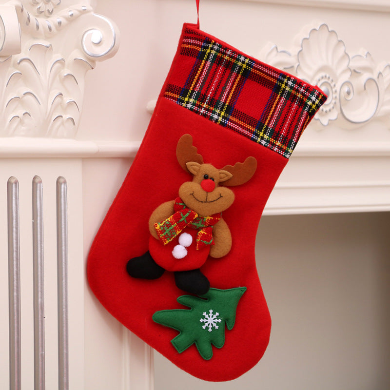Christmas decorations Santa Claus small socks