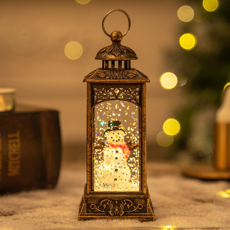 Christmas Lanterns: Crystal Santa Claus Lanterns