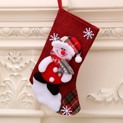 Christmas decorations Santa Claus small socks