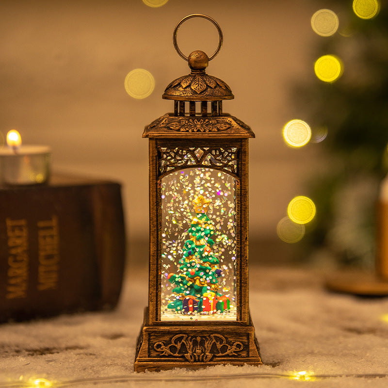 Christmas Lanterns: Crystal Santa Claus Lanterns