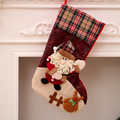Christmas decorations Santa Claus small socks