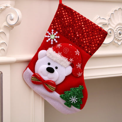 Christmas decorations Santa Claus small socks