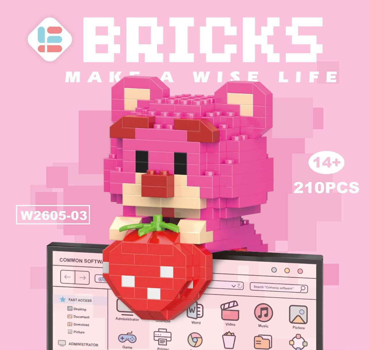 Mini Doll Pendant Building Block Set