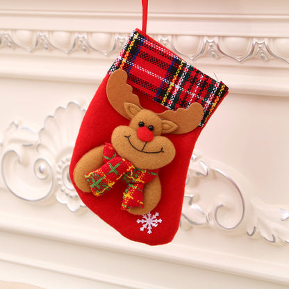 Christmas decorations Santa Claus small socks